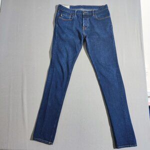 Abercrombie & Fitch jeans super skinny men's size W34/L34 indigo blue selvedge